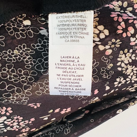 Reitmans Floral Sheer Lined Blouse, Size XL Petite - Picture 4 of 5